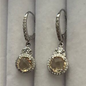 BP Elegant Silver Drop Earrings